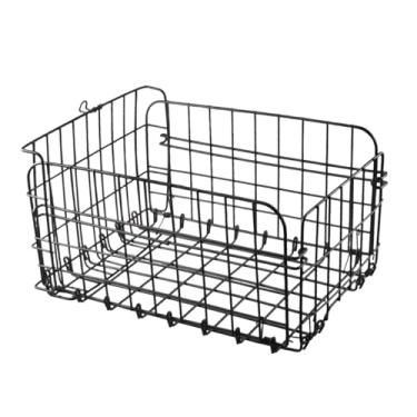 Imagem de UGPLM Cesta traseira para bicicleta, bolsa de carga para bicicleta, fácil de instalar, acessórios, dobrável, estilo vintage, portátil, para ciclismo ao ar