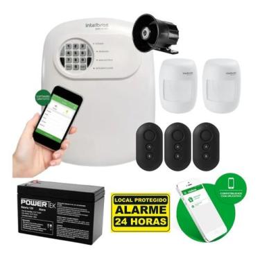 Imagem de Kit Alarme Anm 24 Net Com 2 Sensores De Presença Com Fio - INTELBRAS