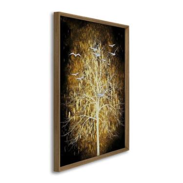 Imagem de Quadro Decorativo Árvore e Gaivotas 1 Tela 80x120cm para Sala Quarto Hall