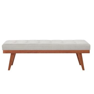 Imagem de Puff Recamier Valentin Linho Bege