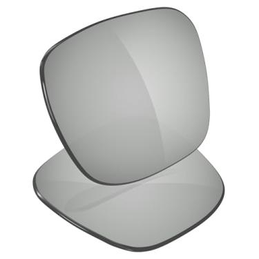 Imagem de Galvanic Lentes de reposição para óculos de sol Oakley Stunt Glider OX8198 62 mm - Várias opções, Titânio prateado espelhado, 0