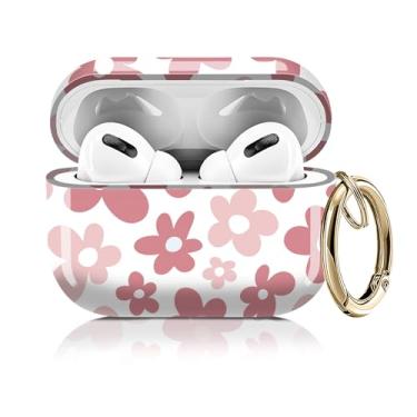 Imagem de Capa compatível com AirPod Pro 2ª/1ª geração 2023/2022/2019, capas fofas com chaveiro dourado para Air Pod Pro 2 e 1, para homens, mulheres e meninas (pólen floral)