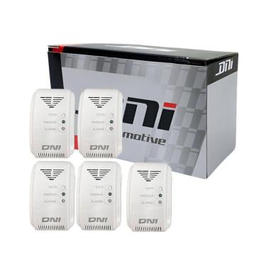 Imagem de Kit 5 Detector Vazamento Gás Cozinha Casa Natural Glp Bivolt