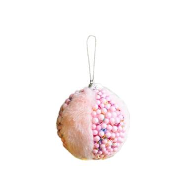Imagem de UGPLM Enfeite de Natal em formato de bola, com 8 cm de diâmetro, ideal para pendurar na árvore de Natal, em restaurantes e festas.
