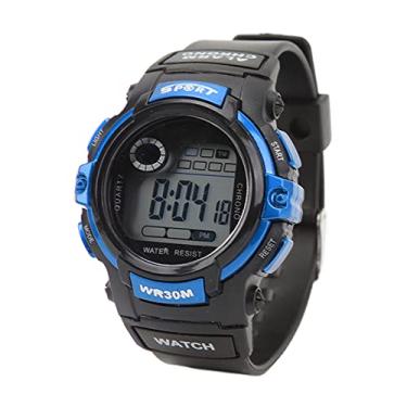 Imagem de Yctze Relógio Esportivo Digital LCD Eletrônico Luminoso Masculino para Esportes Ao Ar Livre - Relógio de Corrida e Atividade à Prova d'água Com Alarme e Recursos Multifuncionais (#3)