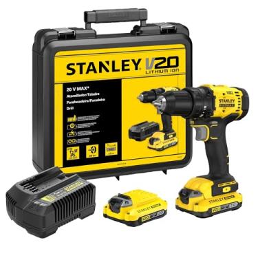 Imagem de STANLEY Parafusadeira e Furadeira 13mm 20V SCD701D2K 2 Baterias 1 Carregador e Maleta
