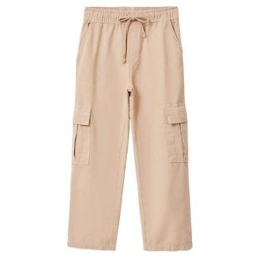 Imagem de Calça Hering Infantil Bege Cargo Em Sarja-Masculino