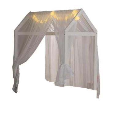 Imagem de Tecido Voal para Mini Cama Montessoriano Casinha II - Casatema, Branco