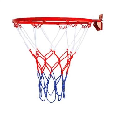 Imagem de de aro de basquete, 12,6 polegadas sobre a de basquete pendurada na porta, Jogo de treinamento esportivo cesta de basquete legalpara meninos e meninas