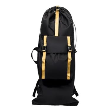 Imagem de menolana Mochila para skate, longboard, bolsa de transporte, mochila de viagem, para skate para viagens e atividades ao ar livre, Amarelo