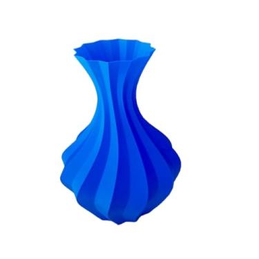 Imagem de Vaso Jarro Decorativo Estrela - Plástico - Flores Artificiais - 25 cm(azul escuro)
