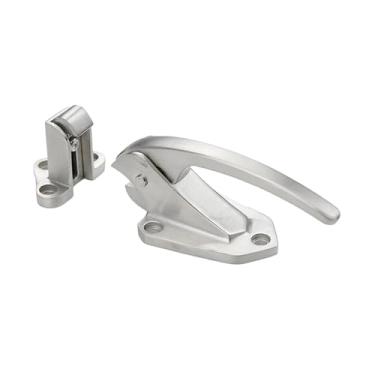 Imagem de Ｂｅｓｇａ Puxador de trava da porta do forno, peça de reposição, ferragens, aço inoxidável, puxador de trava embutido para porta de câmara fria, vedante, RV, 4.3 Cm