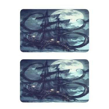 Imagem de Blueangle Conjunto de 2 ímãs de geladeira de navio pirata - Ímãs decorativos engraçados de geladeira de cozinha - Seguro para lava-louças e decoração magnética durável (21)