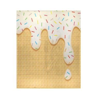 Imagem de Blueangle Cobertor de casquinha de sorvete super macio e quente, 127 x 152 cm, leve para todas as estações, cobertor aconchegante para cama, sofá, sofá, fácil de cuidar (241)