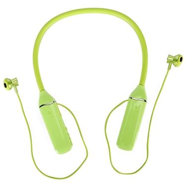 Imagem de SUNGOOYUE Fones de Ouvido Com Fita para o Pescoço K1691 Com Iluminação RGB, Drivers de 14 Mm, Bateria de 500 MAh, Suporte para Cartão de Memória, Carregamento Tipo C, Construção Em Silicone e ABS