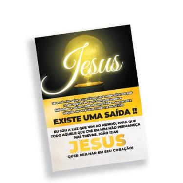 Imagem de Folheto Jesus Existe Saída - 10x14 cm - 500 Unidades - no-brand