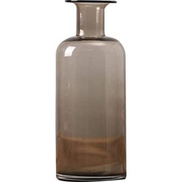 Imagem de Vaso de vidro para decoração de vaso de flores, vaso de vidro minimalista nórdico para flores secas para casa, sala de estar, sala de jantar, arranjo de flores, vaso artificial, decoração floral