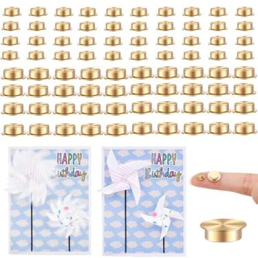 Imagem de 80 peças de mini rolamentos giratórios de metal para artesanato faça você mesmo, cartões de papel, scrapbooking, rotação de 360°, mecanismo giratório suave para fazer joias, decoração de unhas