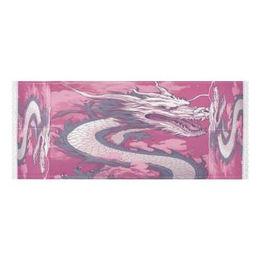 Imagem de Wassud Capas de lavadora e secadora de dragão chinês em aquarela, protetor de lavadora com sacos de armazenamento, capa de geladeira à prova de poeira com bolsos para lavanderia doméstica, cozinha