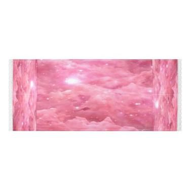 Imagem de Wassud Rosy Starfield Capas de lavadora e secadora, protetor de lavadora com sacos de armazenamento, capa de geladeira à prova de poeira com bolsos para lavanderia doméstica, cozinha, 120 x 55 cm