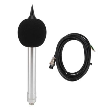 Imagem de Sensor de ruído Transdutor de teste de decibéis Sensor de nível de som Microfone omnidirecional de alta sensibilidade para ambiente de máquinas industriais Construção de alumínio