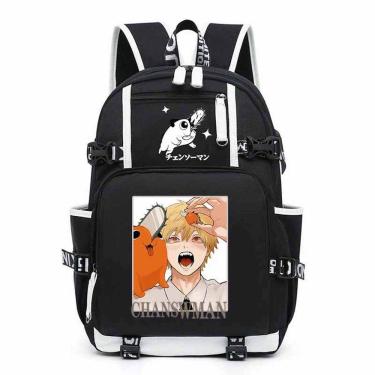 Imagem de Mochila Mans Denjis Pochitas Cartoon Kids School 30x14x47cm