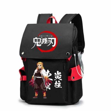 Imagem de Mochila escolar Rengokus Kyoujurous Cartoon Kids Oxford 0,7 kg