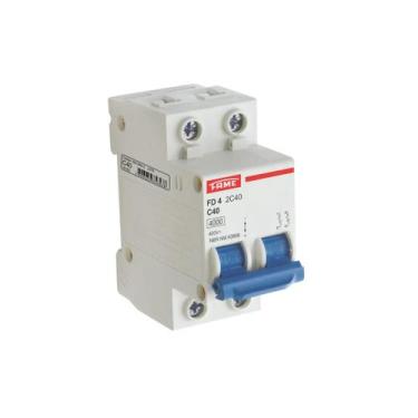 Imagem de Disjuntor Din FD Bipolar 2P 40A Condutor 10mm - Fame