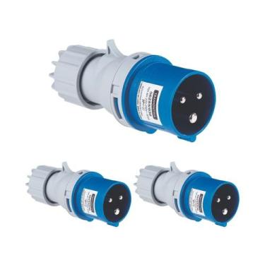Imagem de Kit 3 Plugue Móvel Ind 2p+t 16A 220-250 Vca 6H Tramontina -