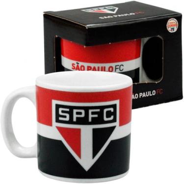 Imagem de Mini Caneca Porcelana 120ml São Paulo FC Mileno Oficial Licenciada