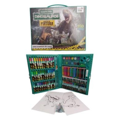 Imagem de Maleta estojo escolar 68 e 150 peças para desenho e pintura infantil -