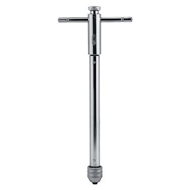 Imagem de ZAWELIYO Chave de Torneira de Catraca, Ferramentas de Catraca Ajustáveis, Liga de Aço, Acabamento Cromado, Chave de Alça de Barra T para Conjunto de Matriz de Torneira (M5-M12 longo)