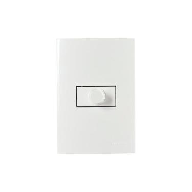 Imagem de Variador De Luminosidade E Velocidade Margirius Sleek Com Placa 4x2 Branco Bivolt