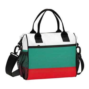 Imagem de ODAWA Lancheira feminina com bandeira da Bulgária para trabalho reutilizável freezer lancheira para crianças, meninas e meninos, pequenas lancheiras isoladas