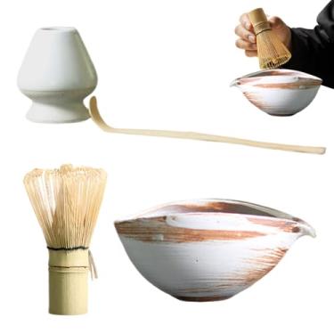 Imagem de Conjunto De Batedor De Chá | Kit de 4 Peças para Cerimônia do Chá | Acessórios Para Cerimónia Do | Para Acampamento Casa Bar Catering Café Pequeno Almoço Café Latte Bebidas