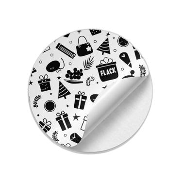 Imagem de Ladrilho Decorativo de Cerâmica Para Natal Com Estampa Padrão Estrela e Árvore