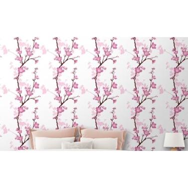 Imagem de Rolo Papel de Parede Auto Adesivo Lavável Full-HD Interno ou Externo Flores e Floral(1,0 x 0,47 metros,12)