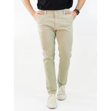 Imagem de Calça Masculina Skinny Sarja Clássica Bolso Social Algodão Anticorpus-Masculino