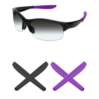 Imagem de Mryok — Meias de substituição para óculos de sol Oakley Commit SQ – Opções, Purple & Black, One Size