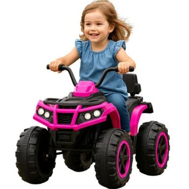 Imagem de Quadriciclo Elétrico Infantil Bang Toys Bravo G4 Rosa 12V