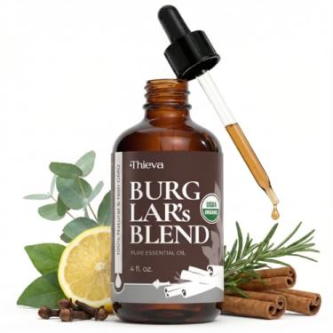 Imagem de 4oz Thief Immunity Essential Oil Organic Blend (Based on The Tale of Four Thieves) - Therapeutic Grade USDA Certified Blend of Clove, Cinnamon, Rosemary, Lemon and Eucalyptus