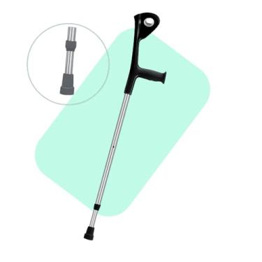 Imagem de Muleta Canadense Ortopédica Ajustável, Alumínio e Plástico, 91-120 cm, Apoio Anatômico, Suporta 130 kg, Estrutura Firme e Leve, Mobilidade Segura, Safe Medic