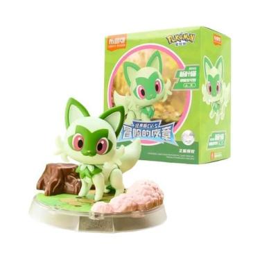 Imagem de Blocos De Montar Pokémon Pikachu Charmander Psyduck Sprigatito Eevee L