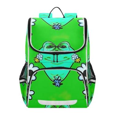 Imagem de Green Funny Aliens Backpack for Girls Kids Student Back to School Bag Personalized Unicorn Bookbags Elementary School Boys Backpacks Animal