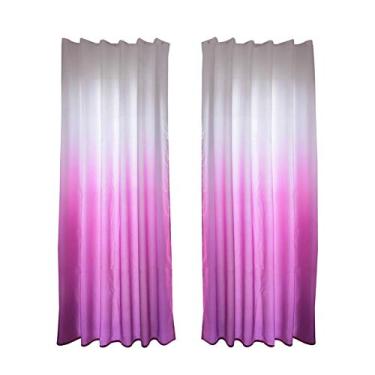 Imagem de Cortina blackout de poliéster Ainoli para janela blackout para decoração de quarto e sala de estar (Rosa Vermelha)