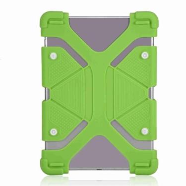 Imagem de Luqeeg Capa Universal para Tablet de Silicone à Prova de Choque, Resistente à Poeira para 9-12 Polegadas Tablets Protetor de Dissipação de Calor Azul para Assistir Vídeos (8,9-12 polegadas)