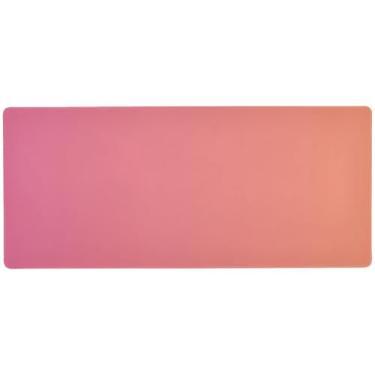 Imagem de Tapete de mesa para jogos gradiente rosa antiderrapante, mouse pad gamer, mouse pad completo de mesa, 80 x 39,9 cm