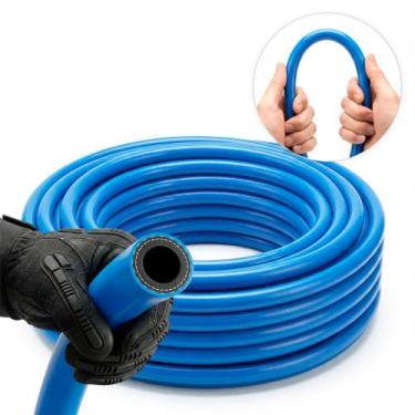 Imagem de 10 Metros Mangueira Lava Auto Jato Resistente 1000psi 1/2 Polegadas Az