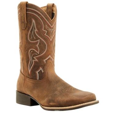 Imagem de Cody James Bota masculina Cush Core&Reg; Maverick Performance Western quadrada larga - Bcjsp24p1, Marrom, 44