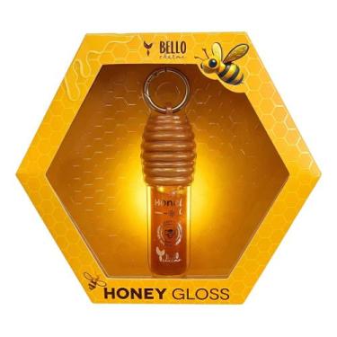 Imagem de Gloss Labial Honey Gloss Com Chaveiro e brilho verniz Gloss de Mel 5ml
